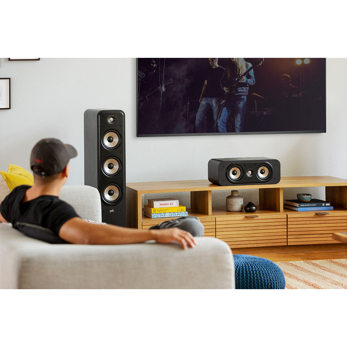 Polk Audio Signature Elite ES60 Hi-Fi Home Theater Floorstanding Speaker - Each (Black)