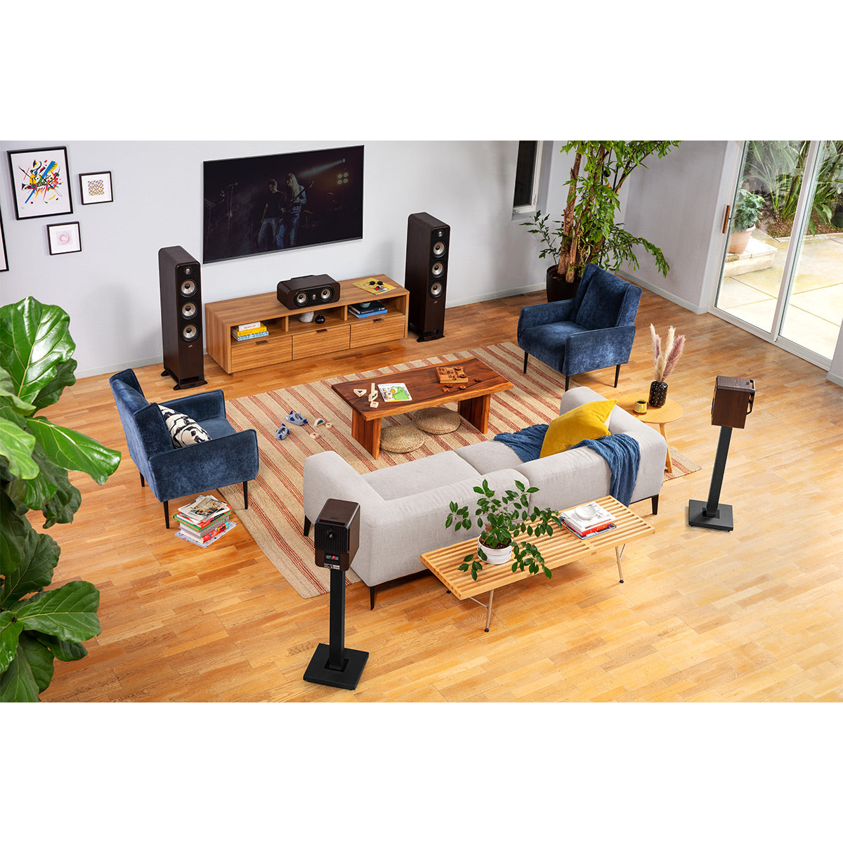 Polk Audio Signature Elite ES30 Center Channel Speaker Cable Bundle (Walnut)