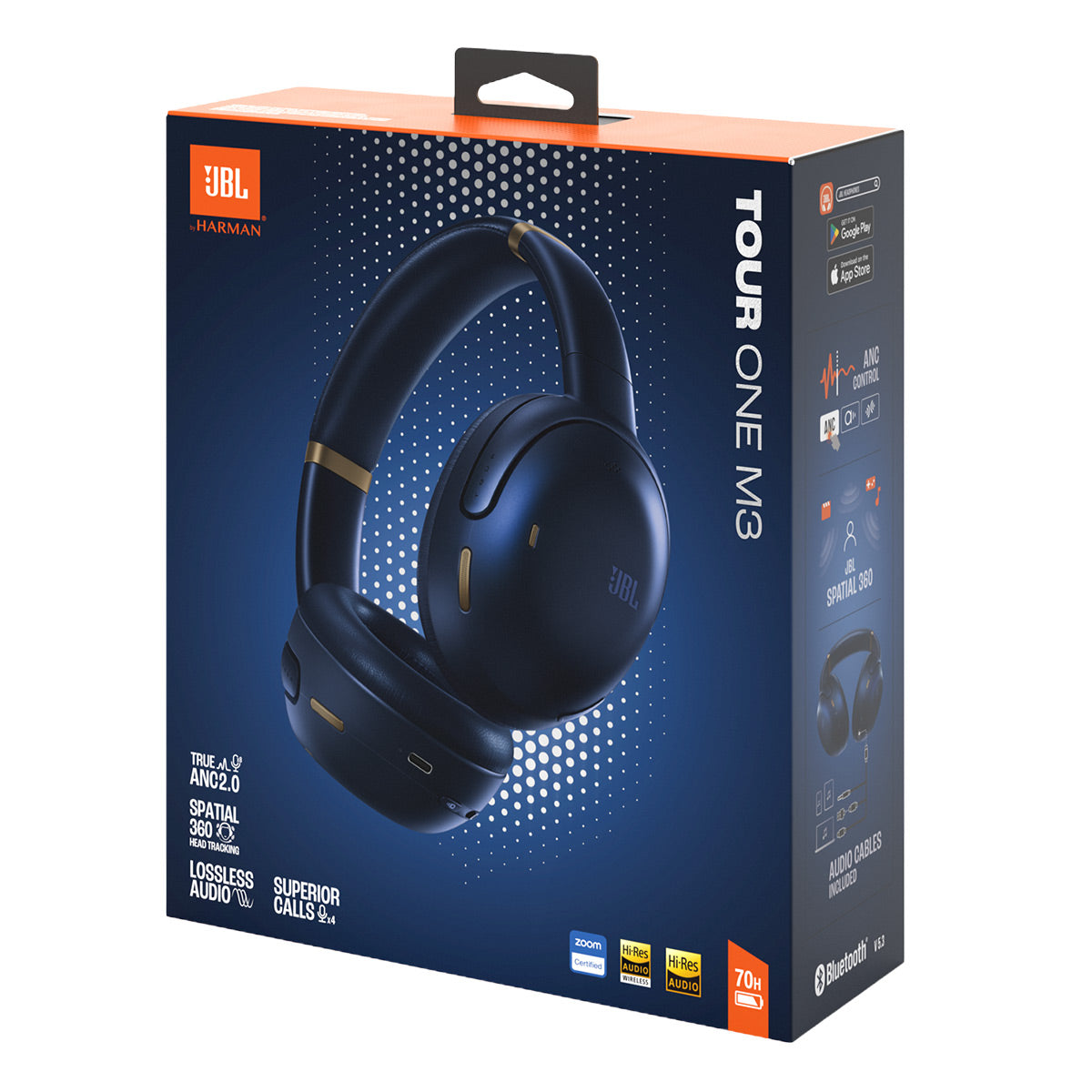 JBL Tour One M3 Over Ear Noise Cancelling Headphones (Blue)