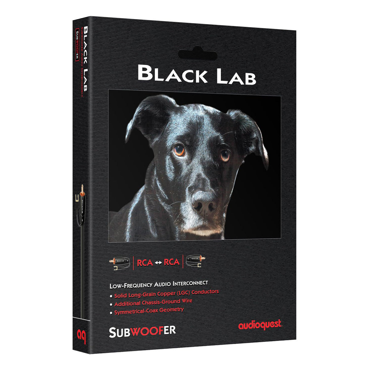 AudioQuest Black Lab 3m (9.84 ft) RCA Male to RCA Male Subwoofer Cable - Pair