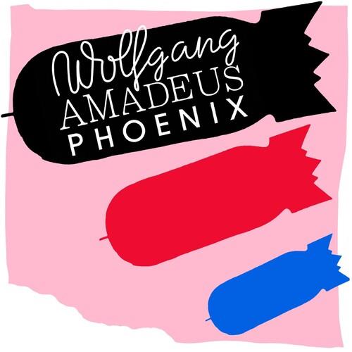 Pink background with black, red, and blue bomb-shaped graphics featuring white text