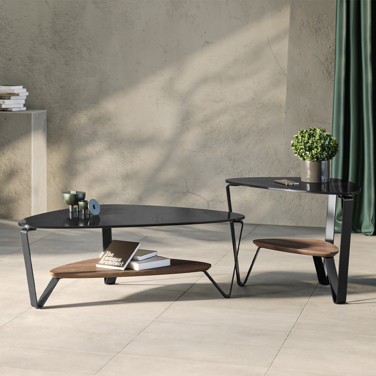 BDI Dino 1364 Small Coffee Table (Walnut)