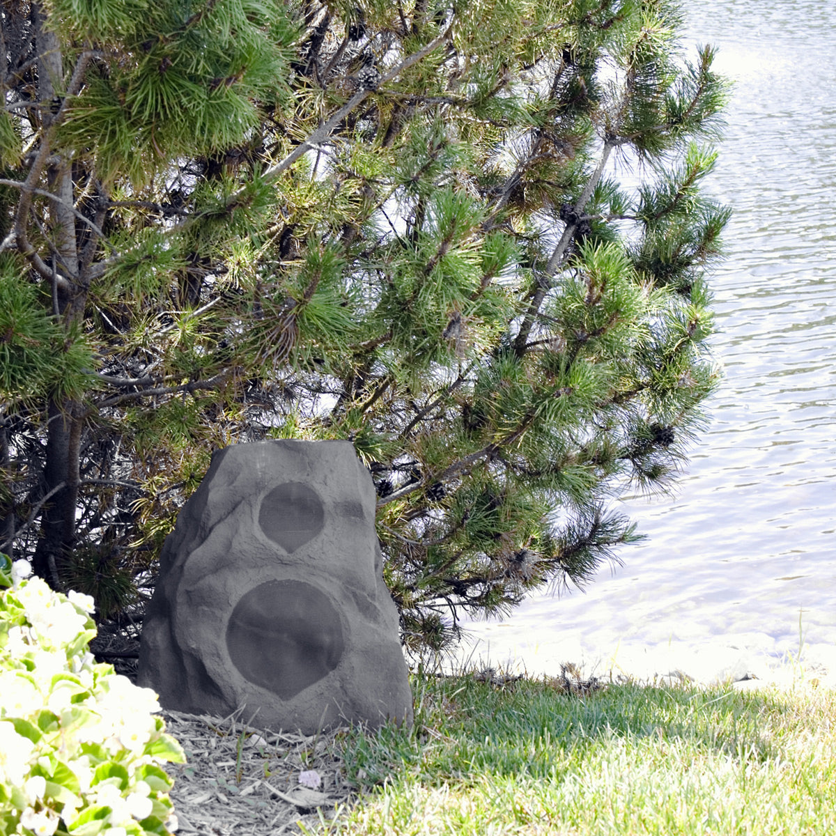 Klipsch AWR-650-SM Outdoor Landscape Rock Speaker - Each (Granite)