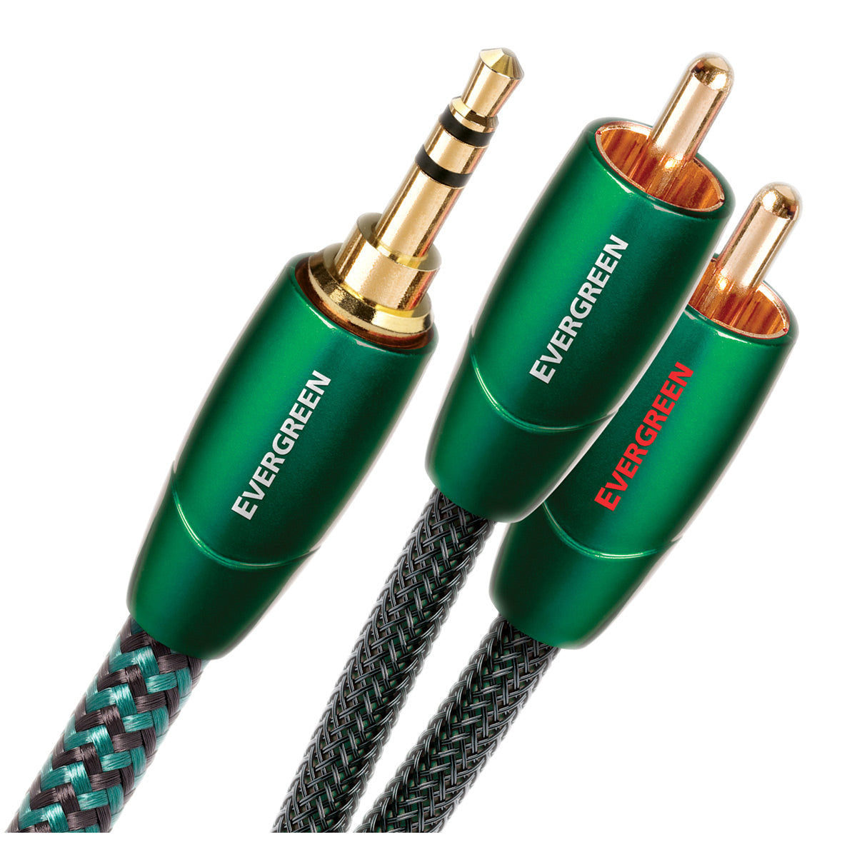 Evergreen 3.5mm Male to RCA Male Audio Interconnect Cable 3.28 ft.