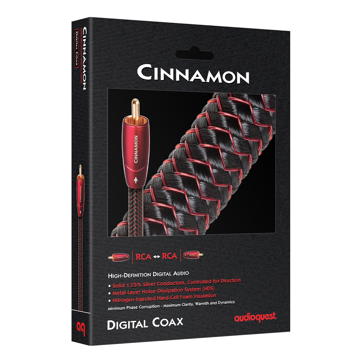 AudioQuest Cinnamon Coaxial Digital Audio Cable - 4.92 ft. (1.5m)