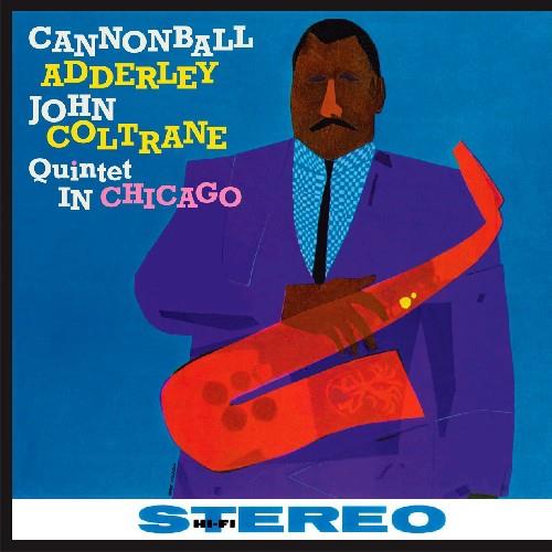 Illustrated album cover featuring a man in a purple suit holding a red saxophone