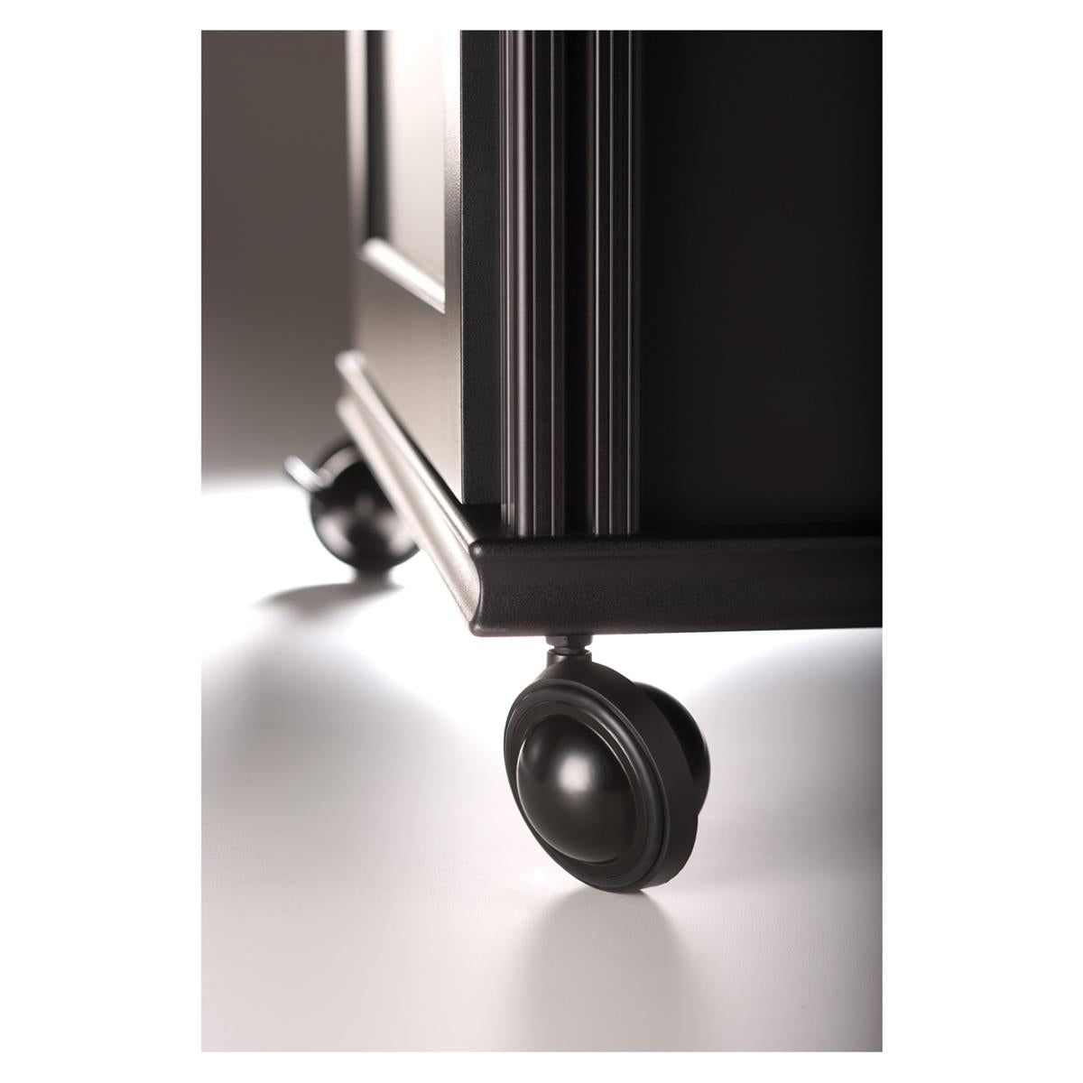 Salamander Designs Set of 4 Saturn Wheels for AV Cabinets (Satin Black)