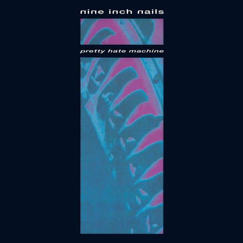 Vinyl LP cover with abstract blue and pink artwork on a dark background