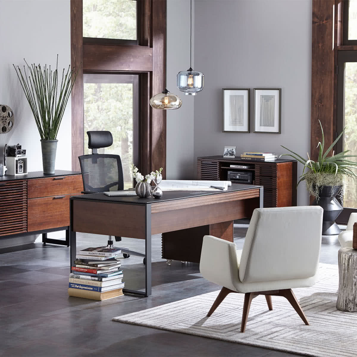 BDI Corridor 6521 Desk (Chocolate Stained Walnut)