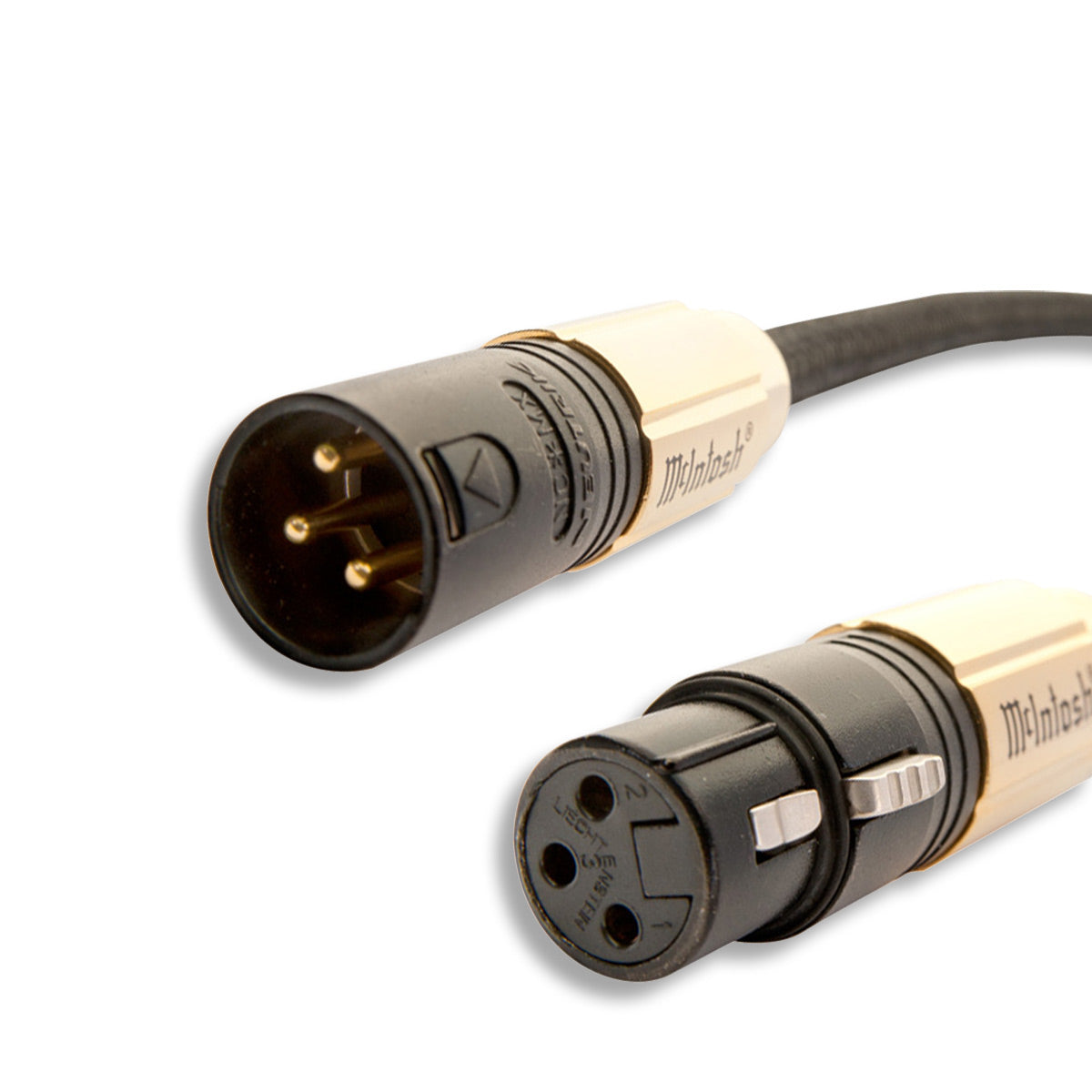 McIntosh CBA2M Balanced Male to Female XLR Cable - Each - 6.56 ft (2m)