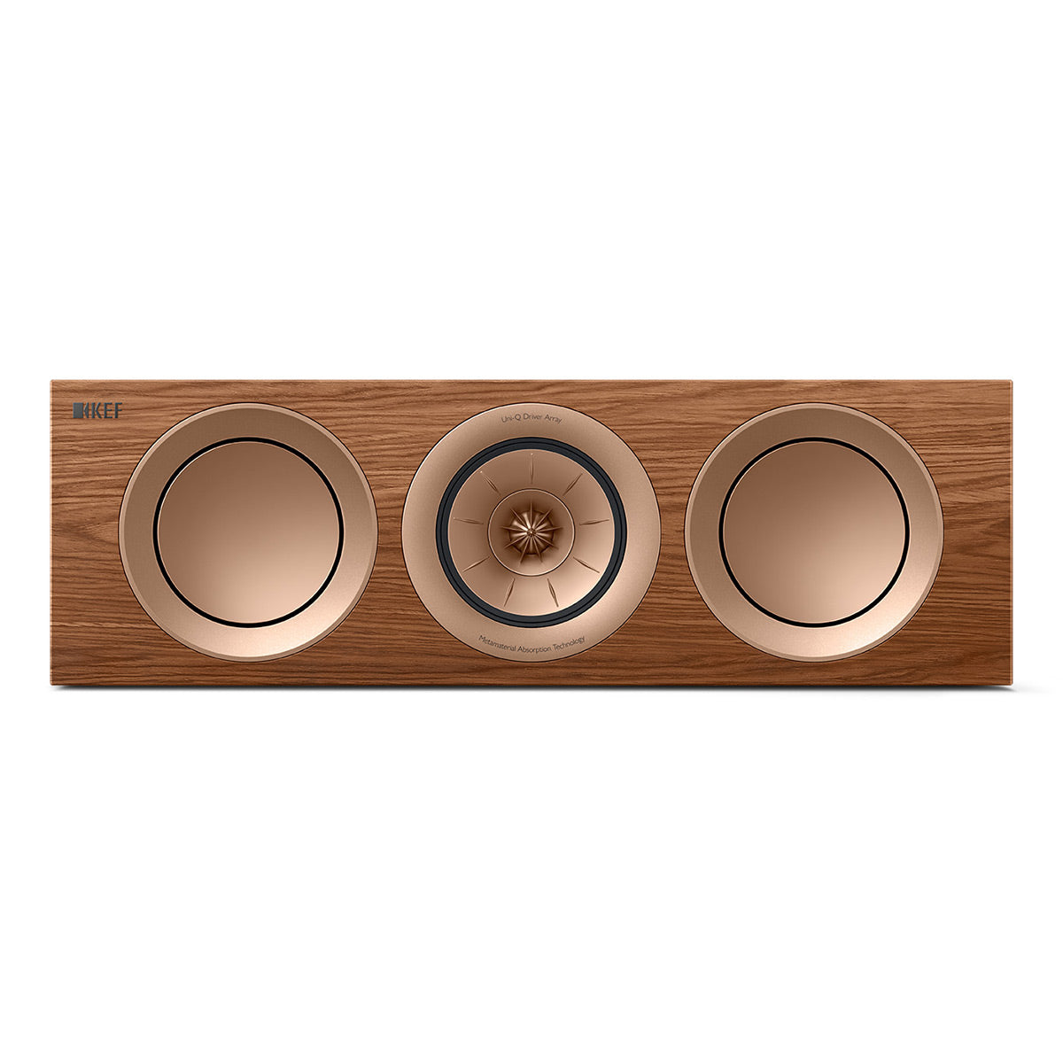 KEF R2 Meta Center Channel Speaker (Walnut)