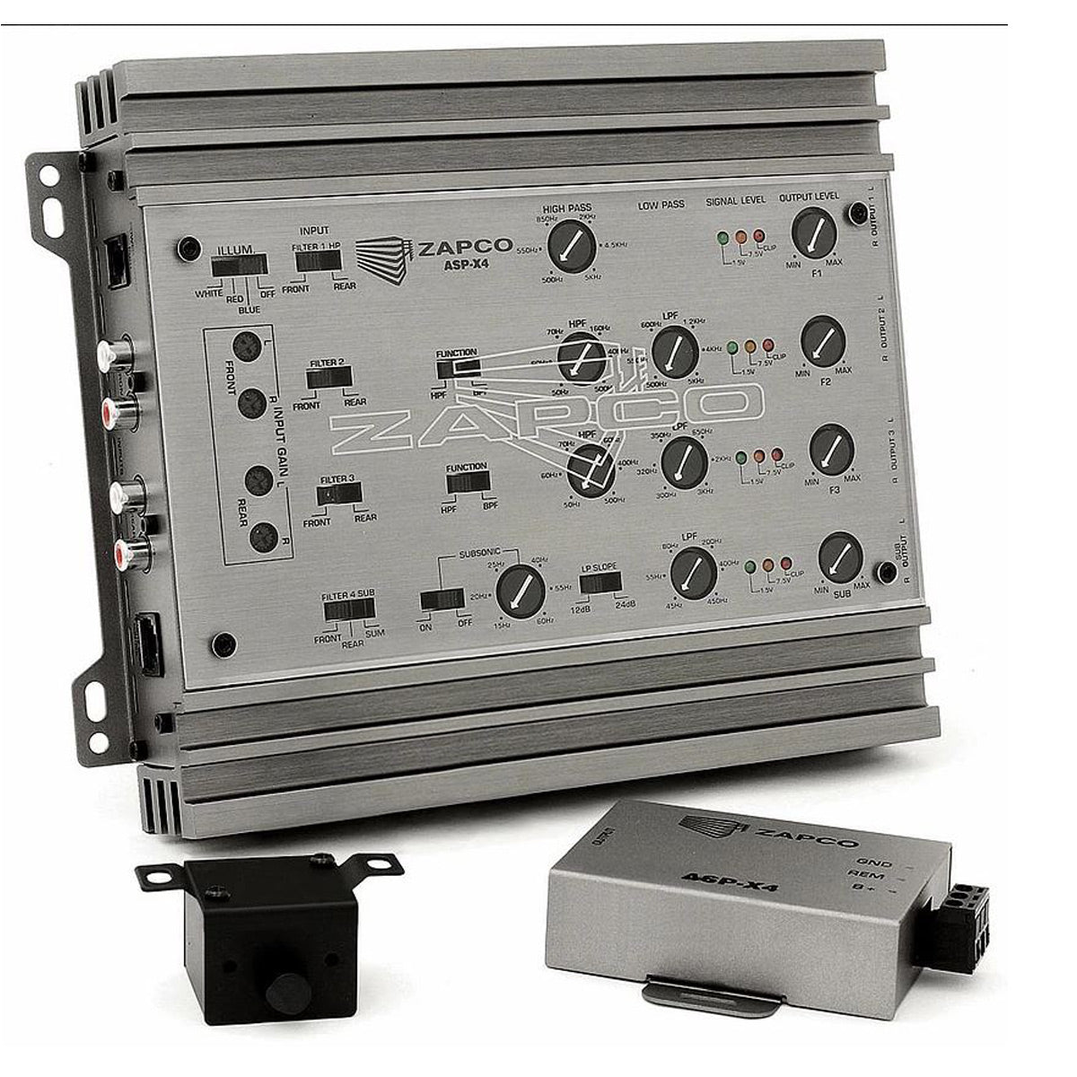 Zapco ASP-X4 2/3/4-Way Electronic Crossover | World Wide Stereo