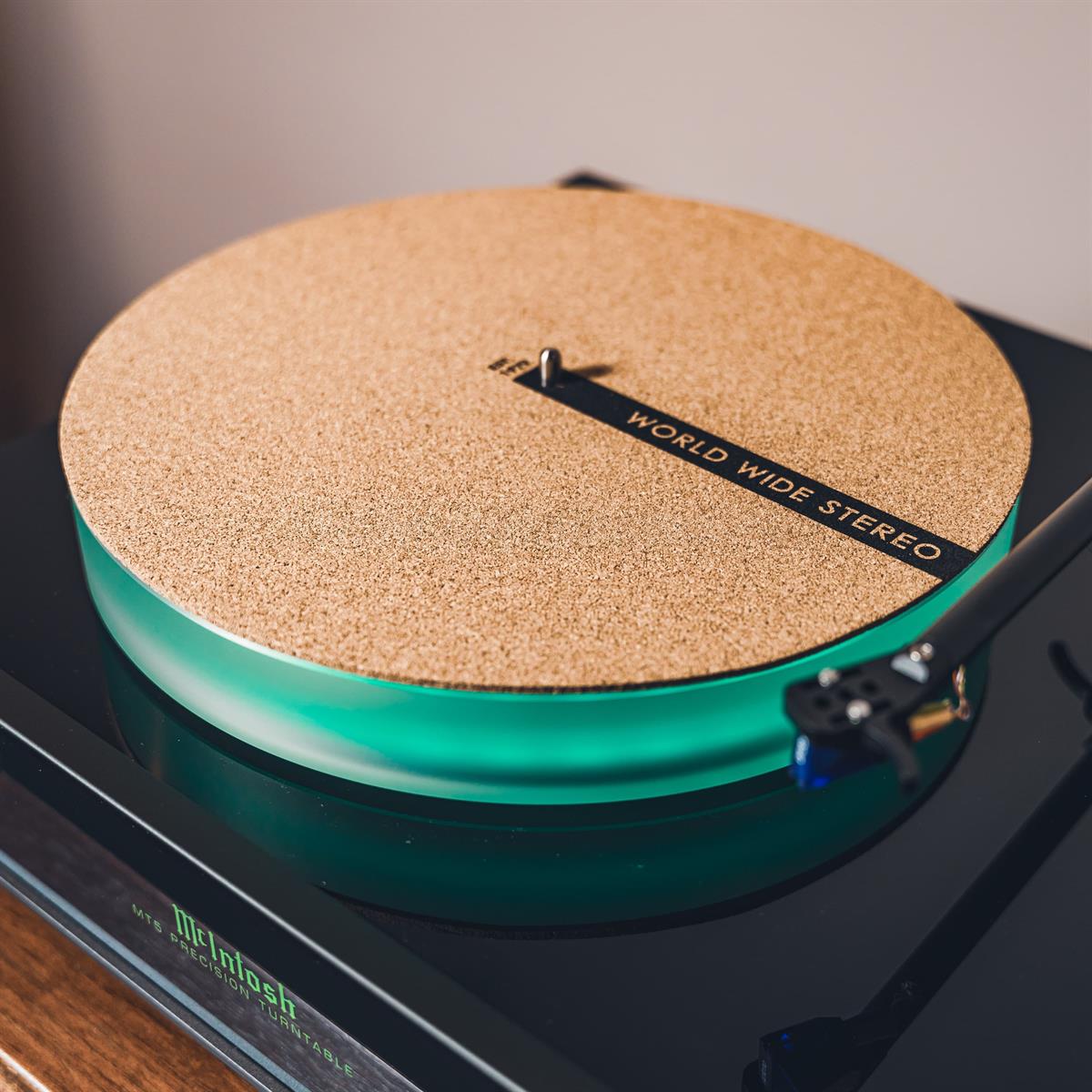 World Wide Stereo 12 Inch Cork Turntable Slipmat for Turntables (Brown)