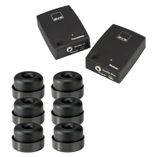 SVS SoundPath Wireless Audio Adapter Bundle with Subwoofer Isolation System (6-Pack)