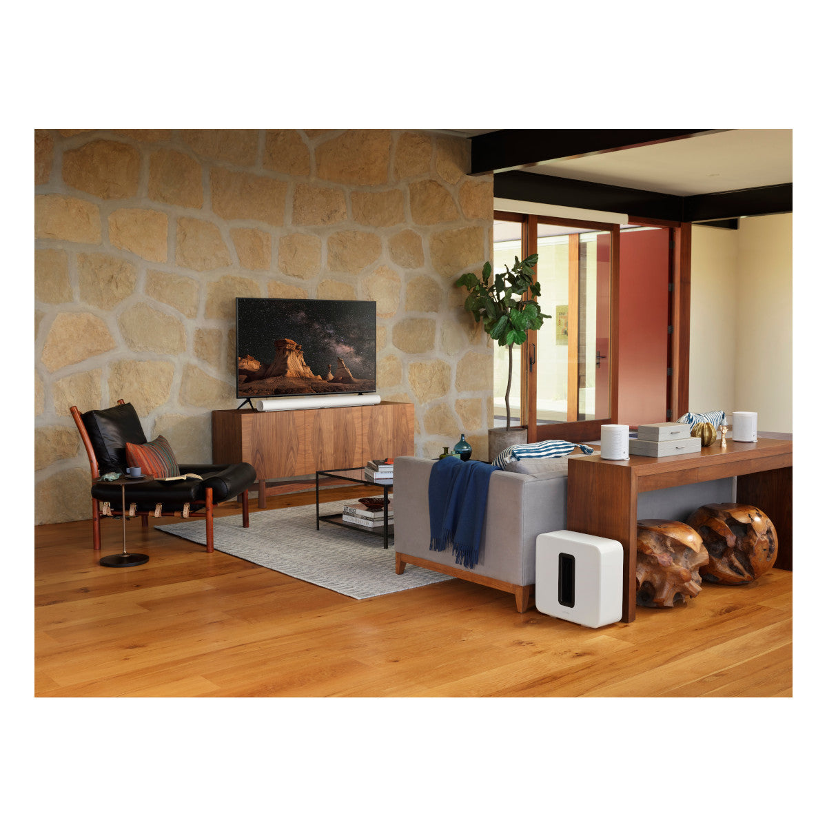 Sonos Premium Entertainment Set with Arc Wireless Soundbar (White) and Sub Wireless Subwoofer (Gen 3, White)