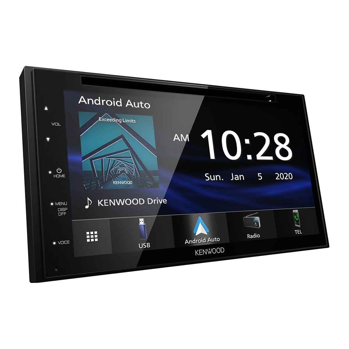 Kenwood DDX5707S Double Din DVD Car Stereo with Apple Carplay and Android Auto, 6.8 Inch Touchscreen, Bluetooth, Backup Camera Input, Subwoofer Out, USB Port, A/V Input, FM/AM Car Radio