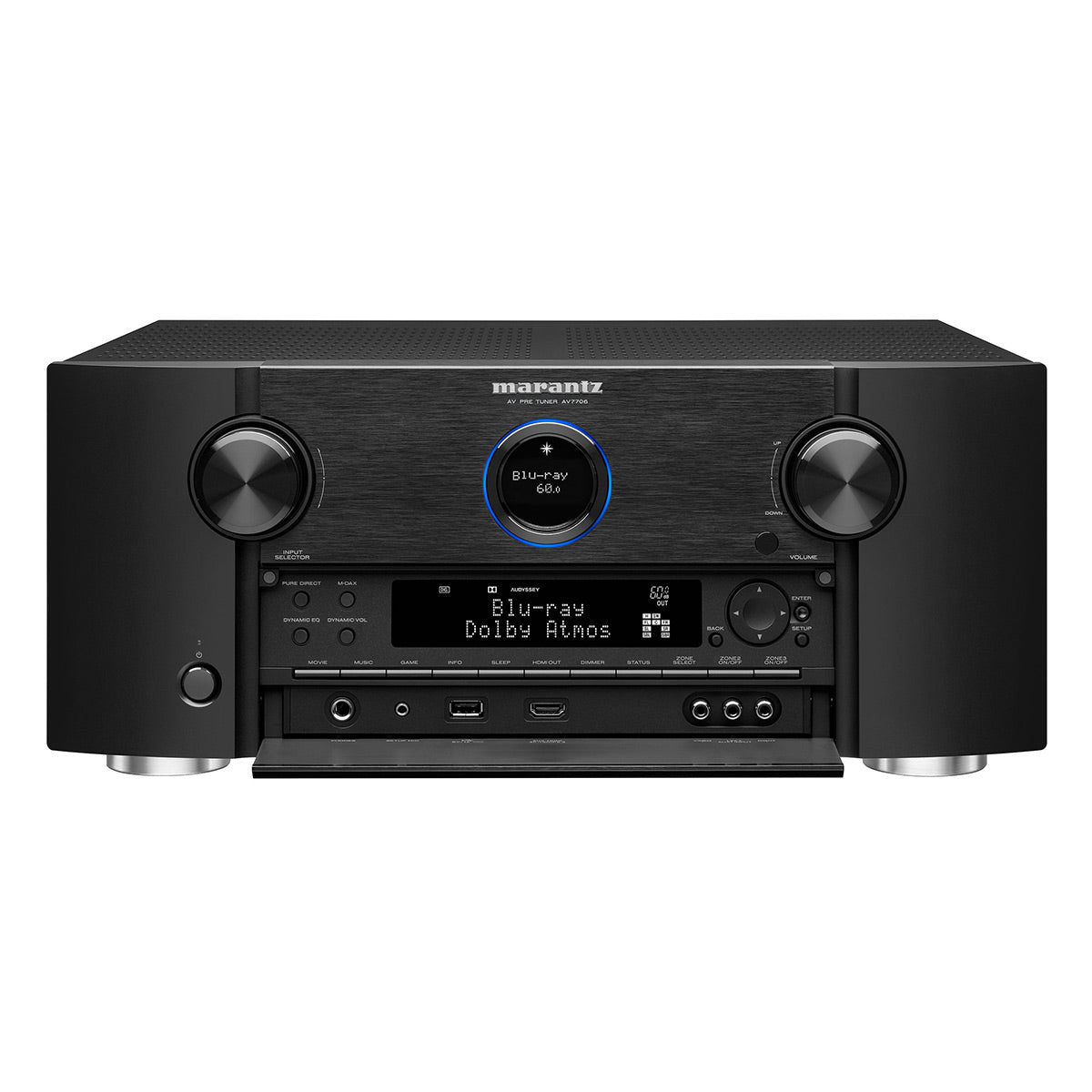 Marantz AV7706 11.2Ch 8K Ultra HD AV Surround Pre-Amplifier with HEOS® Built-in and Voice Control