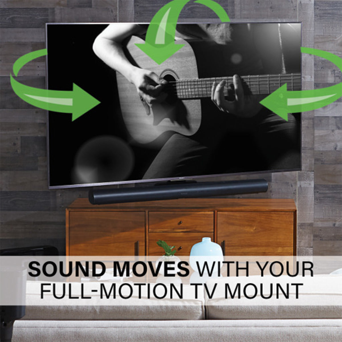 Sanus Extendable Soundbar TV Mount Designed for Sonos Arc