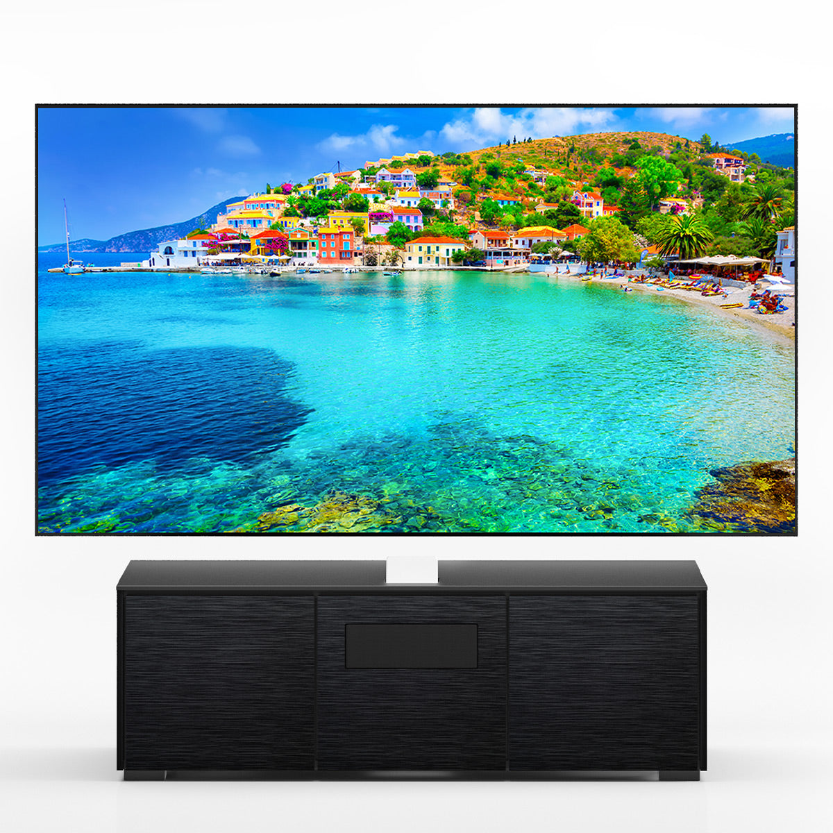 Salamander Designs Chameleon Collection Chicago 237S EPS Projector Integrated Cabinet for Epson LS500 (Black Oak)