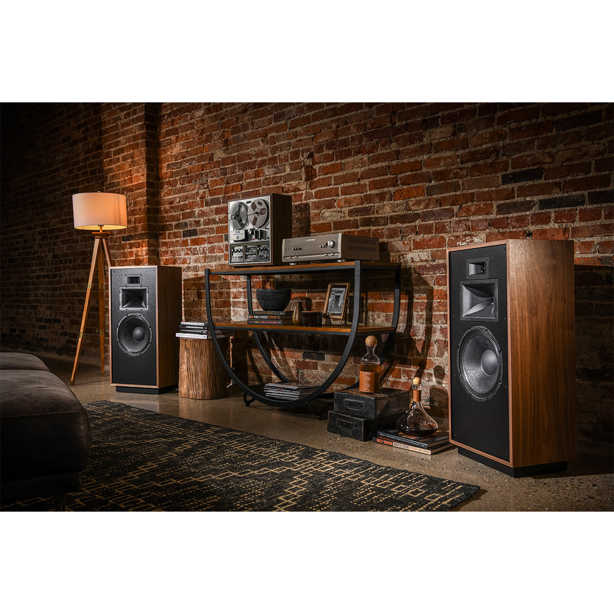 Klipsch Forte IV Heritage Series 3-Way 12" Horn-Loaded Loudspeakers - Pair (American Walnut)
