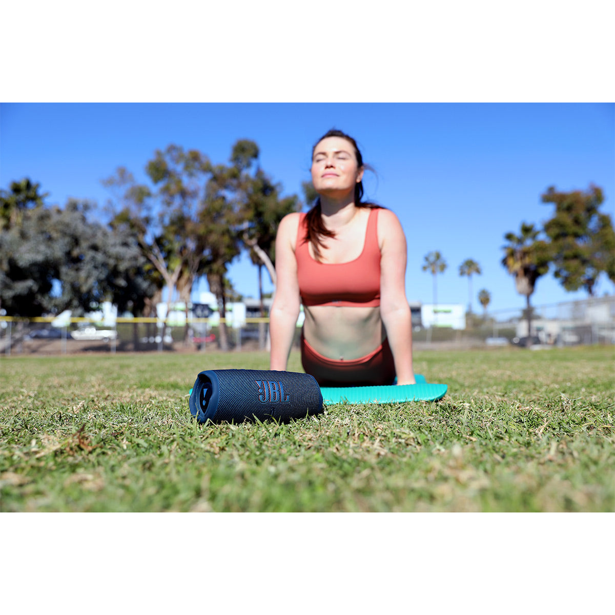 JBL Charge 5 Portable Waterproof Bluetooth Speaker with Powerbank (Blue)