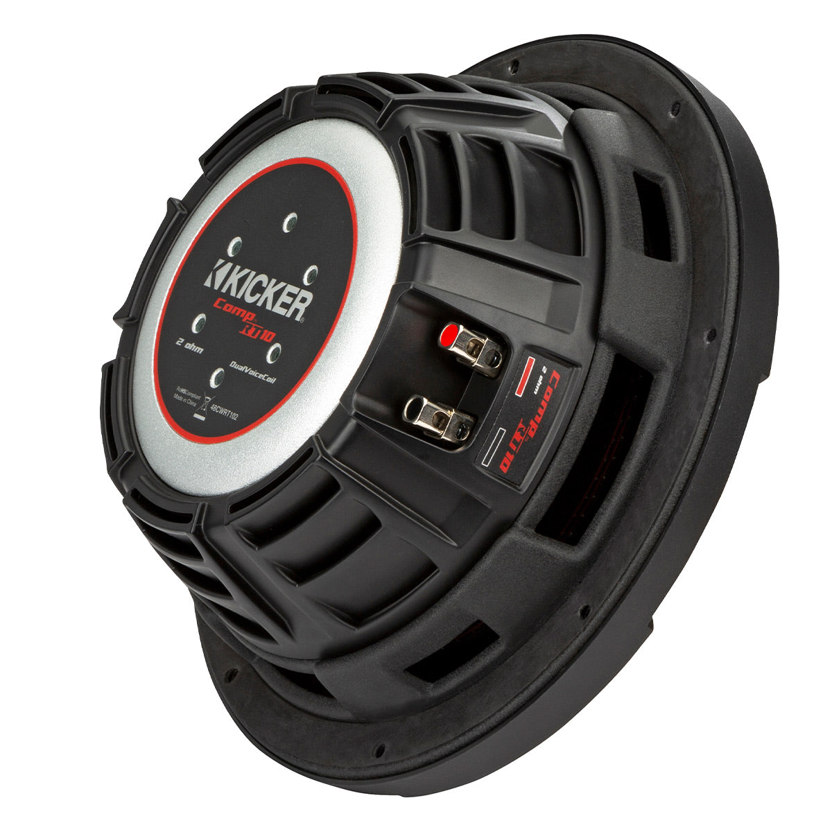 Kicker 48CWR104 CompR 10" 4-Ohm DVC Subwoofer