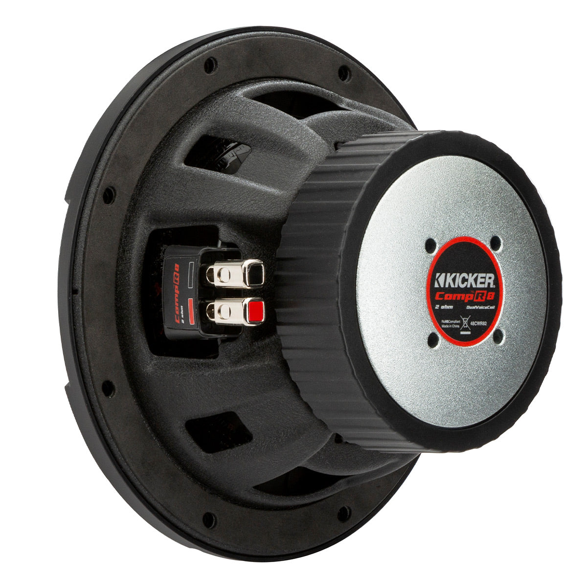 Kicker 48CWR82 CompR 8" 2-Ohm DVC Subwoofer