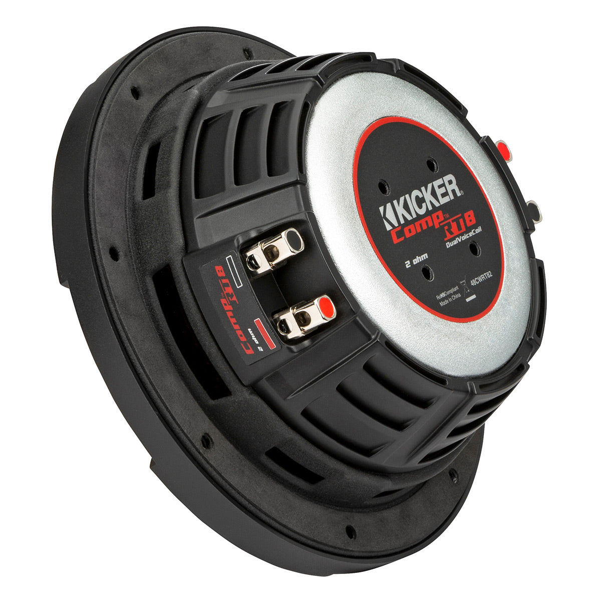 Kicker 48CWRT82 CompRT 8" 2-Ohm DVC Subwoofer