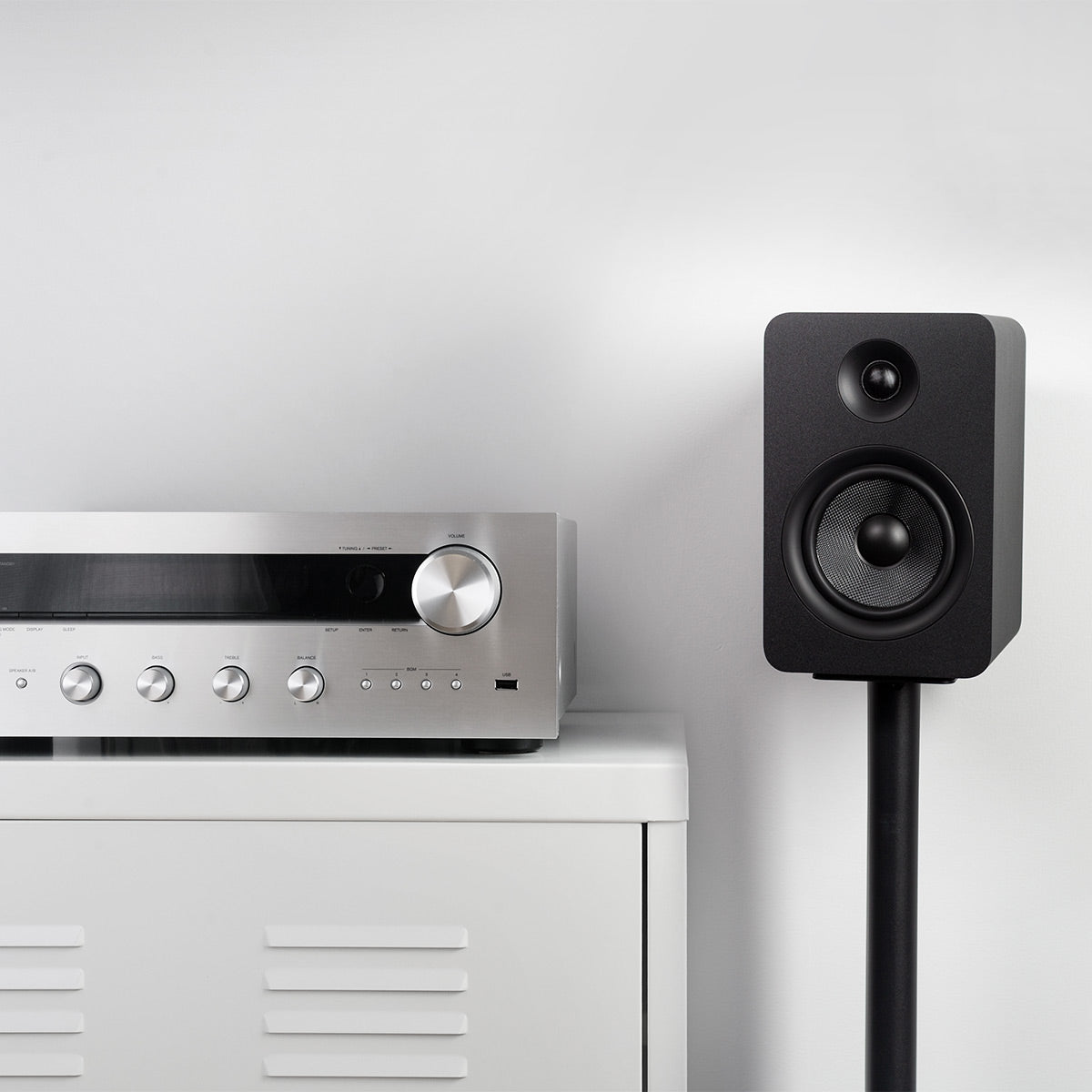 Kanto YUP6 Passive Bookshelf Speakers - Pair (Black)