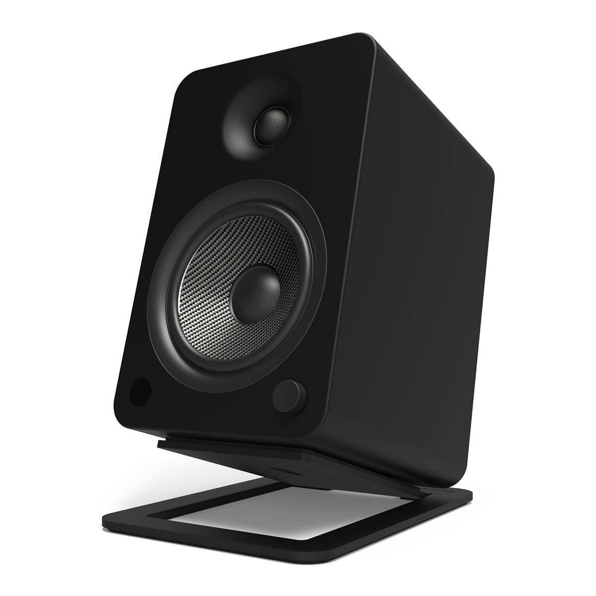 Kanto YUP6 Passive Bookshelf Speakers with S6 Speaker Stands - Pair (Black)