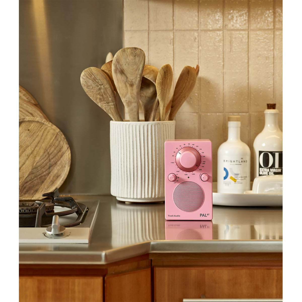 Tivoli Audio PAL BT Bluetooth AM/FM Portable Radio & Speaker (Pink)