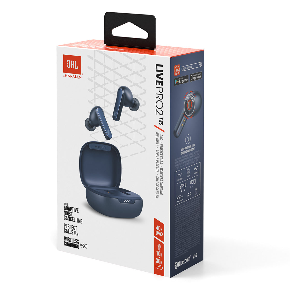 JBL Live Pro 2 True Wireless Noise Cancelling Earbuds (Blue)