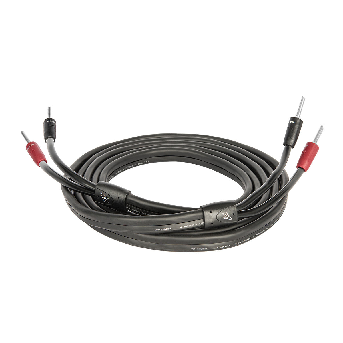 AudioQuest Rocket 22 Single Full Range Speaker Cable with Silver Banana Connectors- 10 ft.(3.04m) - Pair