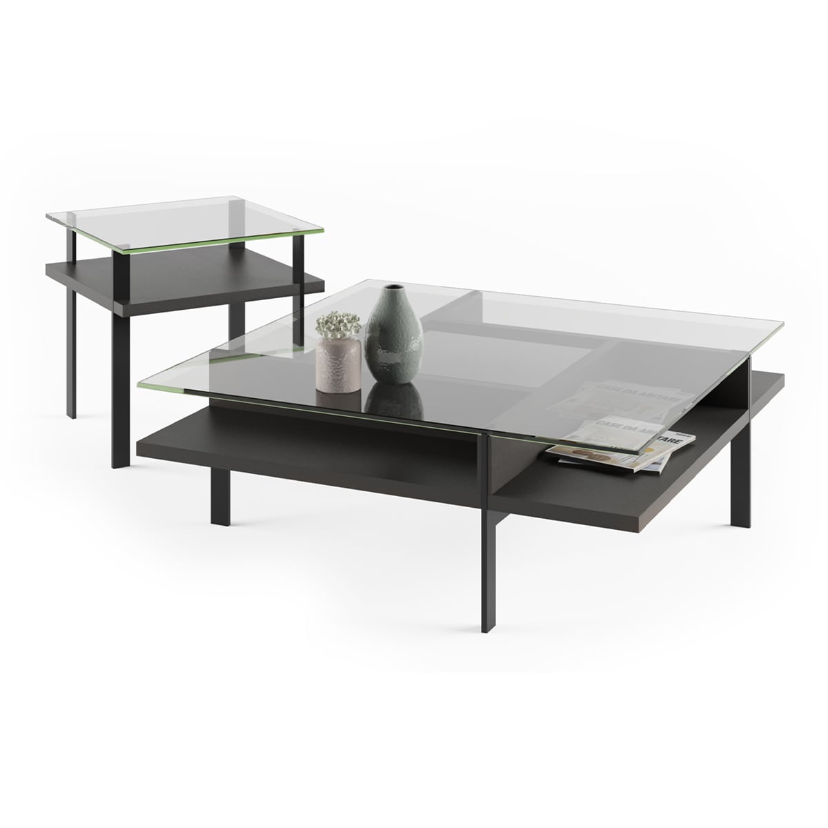 BDI Terrace 1156 End Table (Charcoal Stained Ash)