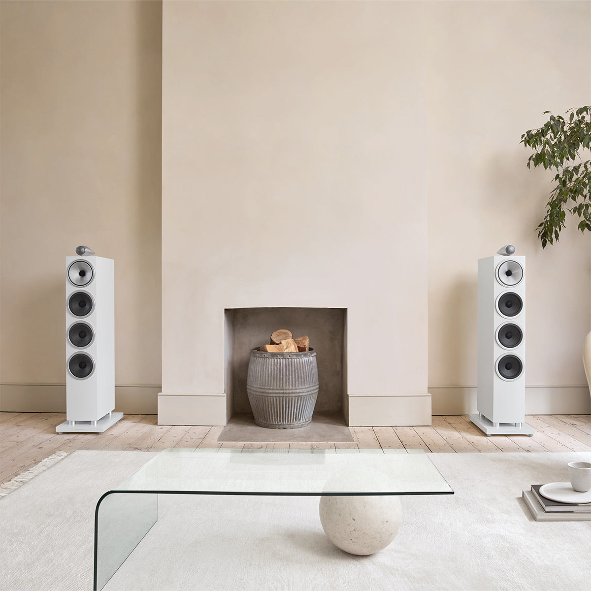 Bowers & Wilkins 702 S3 3-Way Floorstanding Speaker - Each (Satin White)
