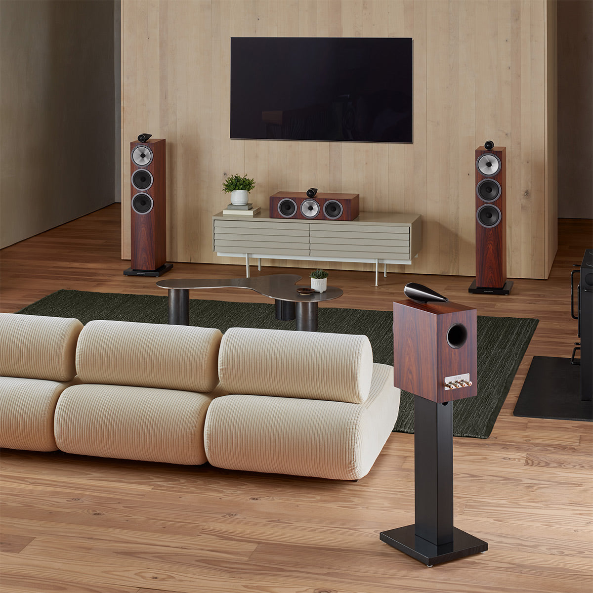 Bowers & Wilkins 703 S3 3-Way Floorstanding Speaker - Each (Mocha)