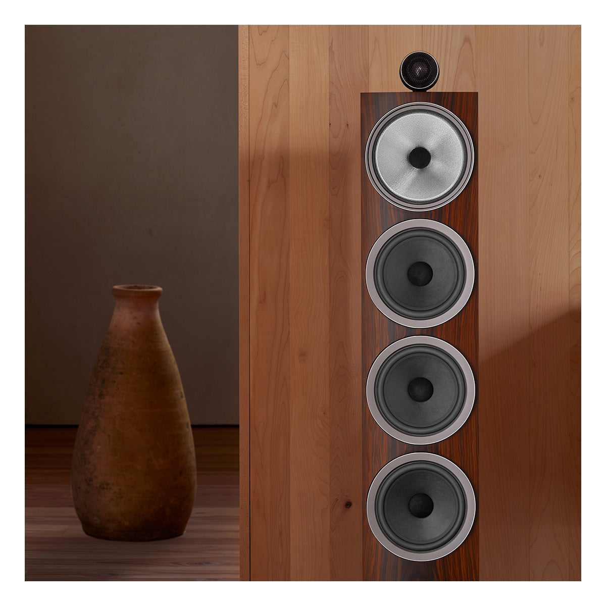 Bowers & Wilkins 702 S3 3-Way Floorstanding Speaker - Pair (Mocha)