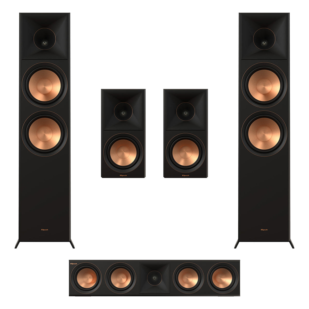 Klipsch 5.1 Ebony Home Theater System with 2 RP280F Tower Speaker