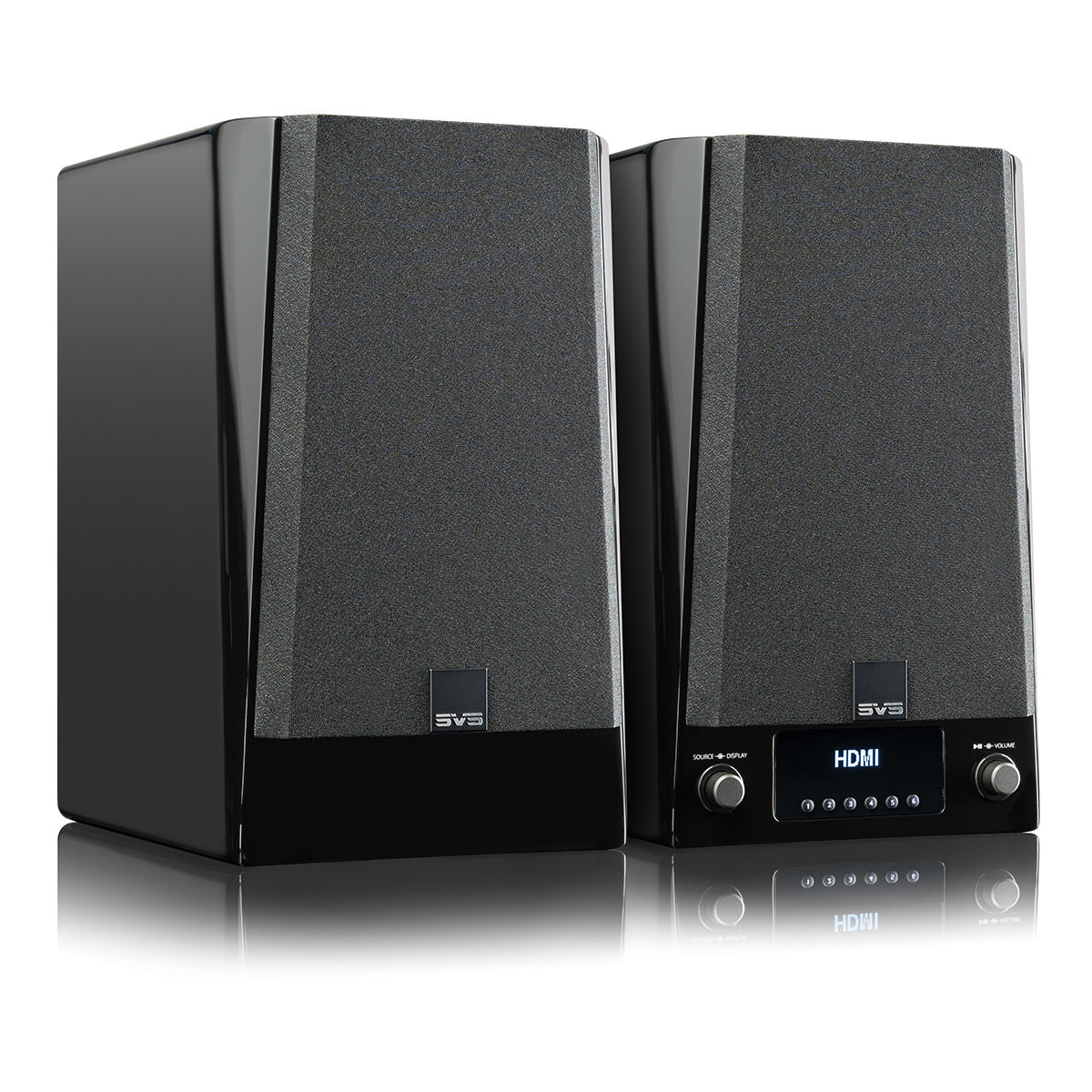 SVS Prime Wireless Pro Powered Speaker System with Chromecast and Airplay 2 - Pair (Piano Gloss Black)