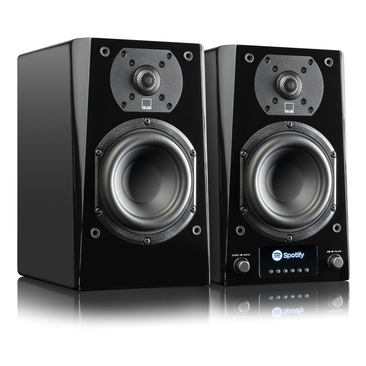 SVS Prime Wireless Pro Powered Speaker System with Chromecast and Airplay 2 - Pair (Piano Gloss Black)