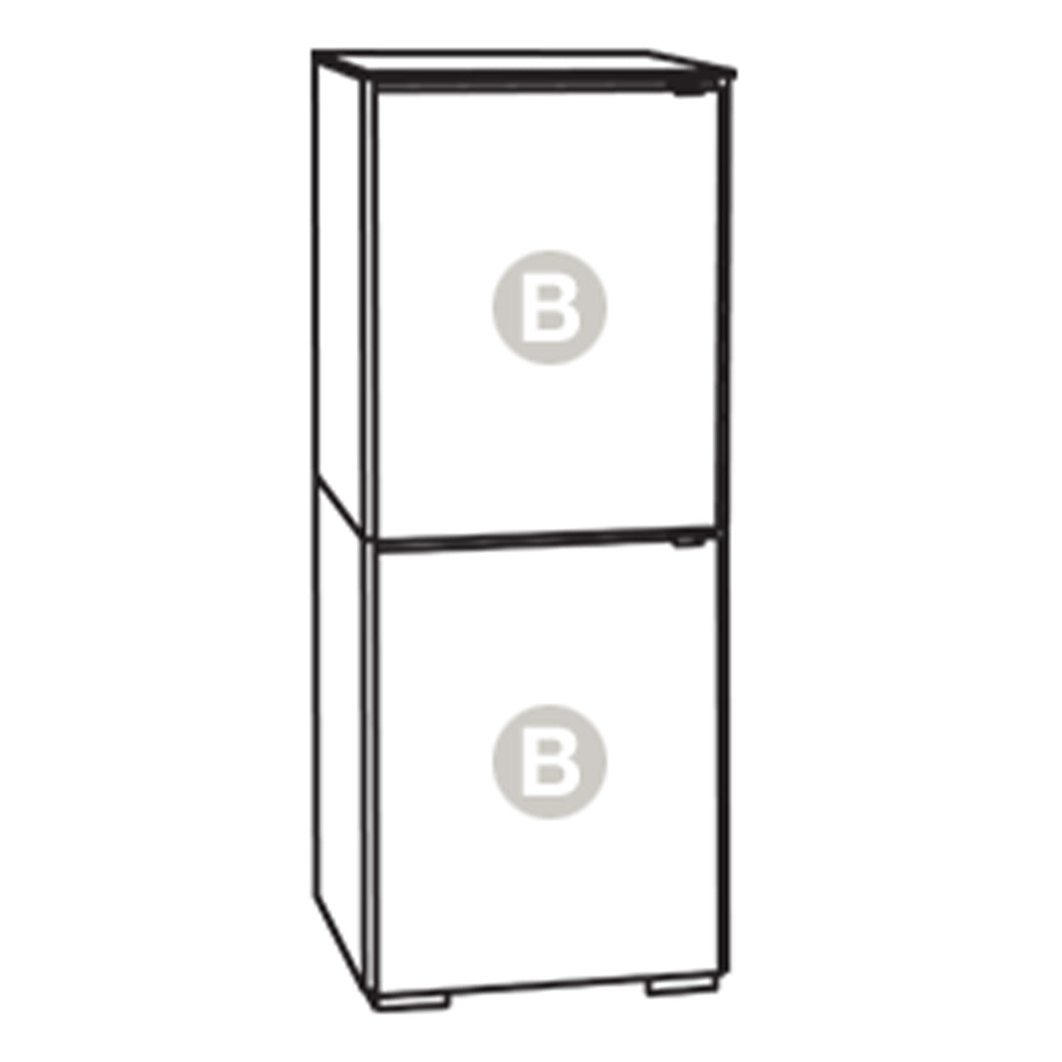 Salamander Designs Chameleon Collection Miami 617 RM Single Pro Audio Rack (High Gloss White with Black Glass Top)