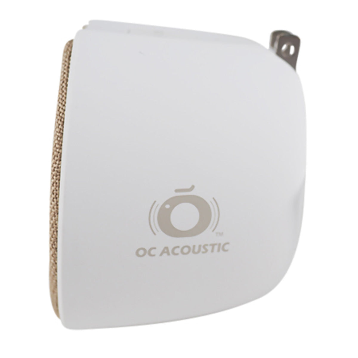OC Acoustic Newport Plug-in Outlet Speaker with Bluetooth 5.1 and Built-in USB Type-A Charging Port - Set of 4 (Champagne/White)