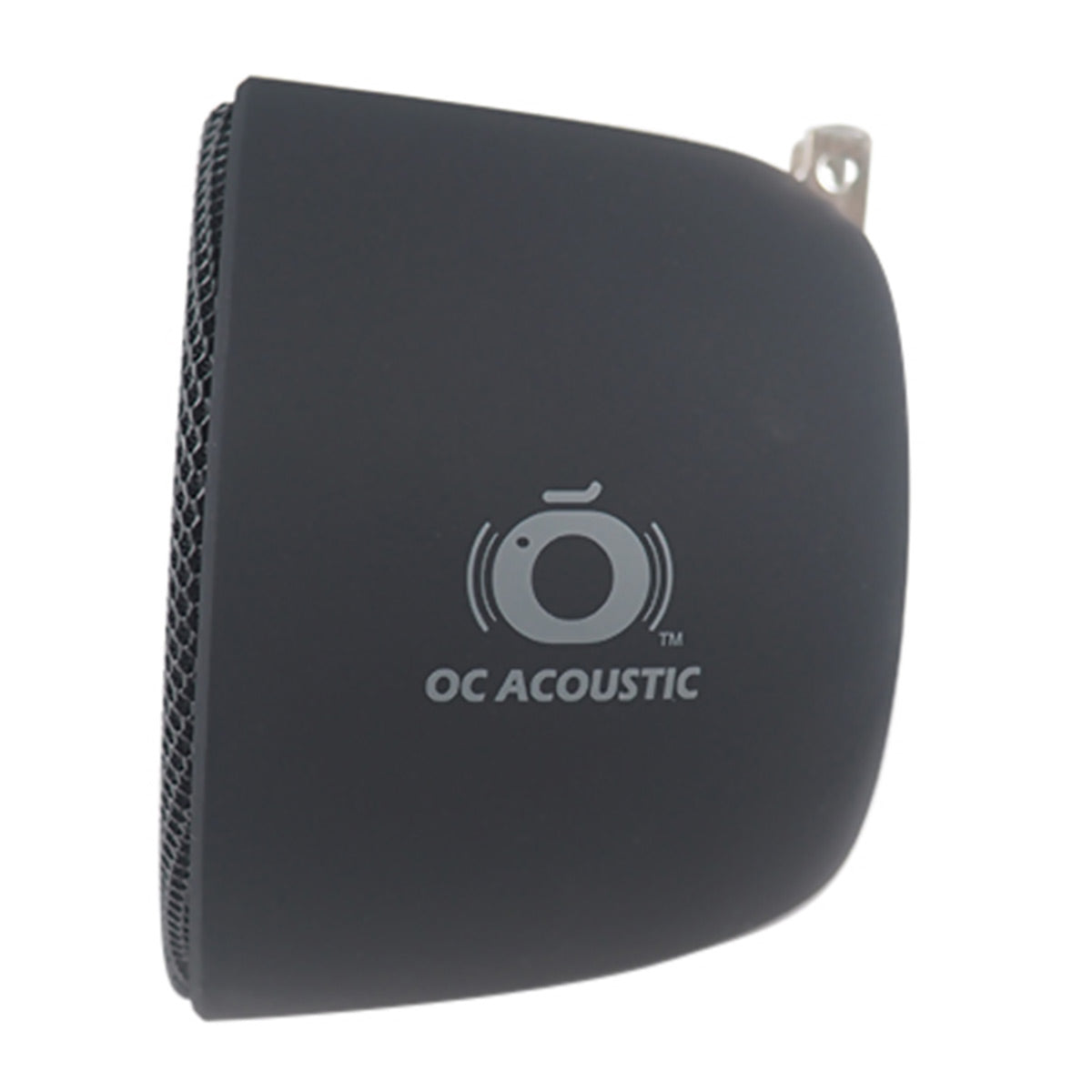 OC Acoustic Newport Plug-in Outlet Speaker with Bluetooth 5.1 and Built-in USB Type-A Charging Port - Set of 4 (Charcoal/Black)