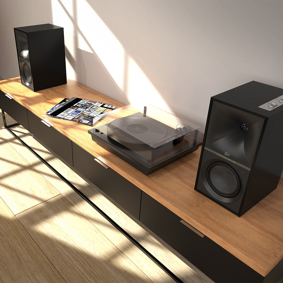 Klipsch The Sevens Heritage Series Wireless Powered Monitors with 6.5" Woofer - Pair (Ebony)