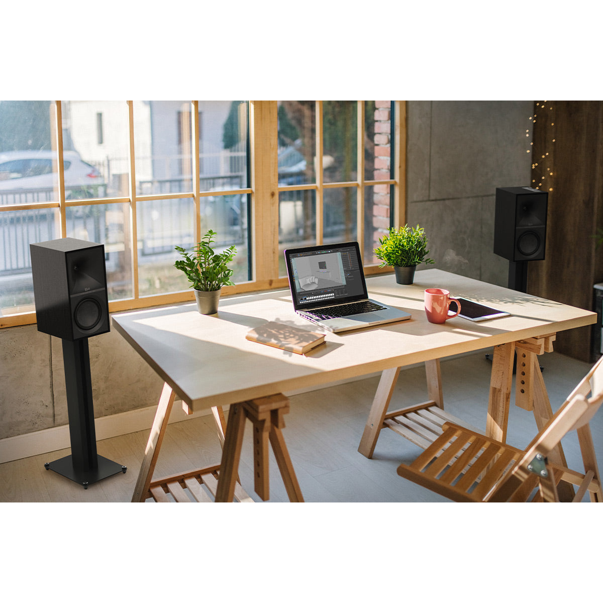 Klipsch The Sevens Heritage Series Wireless Powered Monitors with 6.5" Woofer - Pair (Ebony)