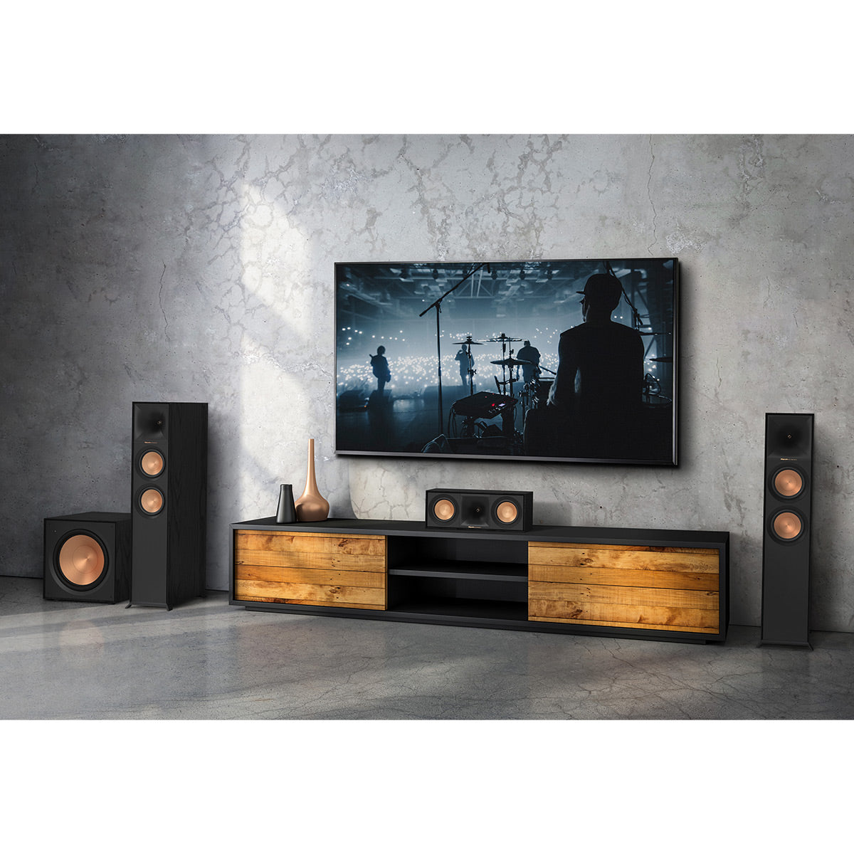 Klipsch R-50C Reference Center Channel Speaker Black - Each (Black)