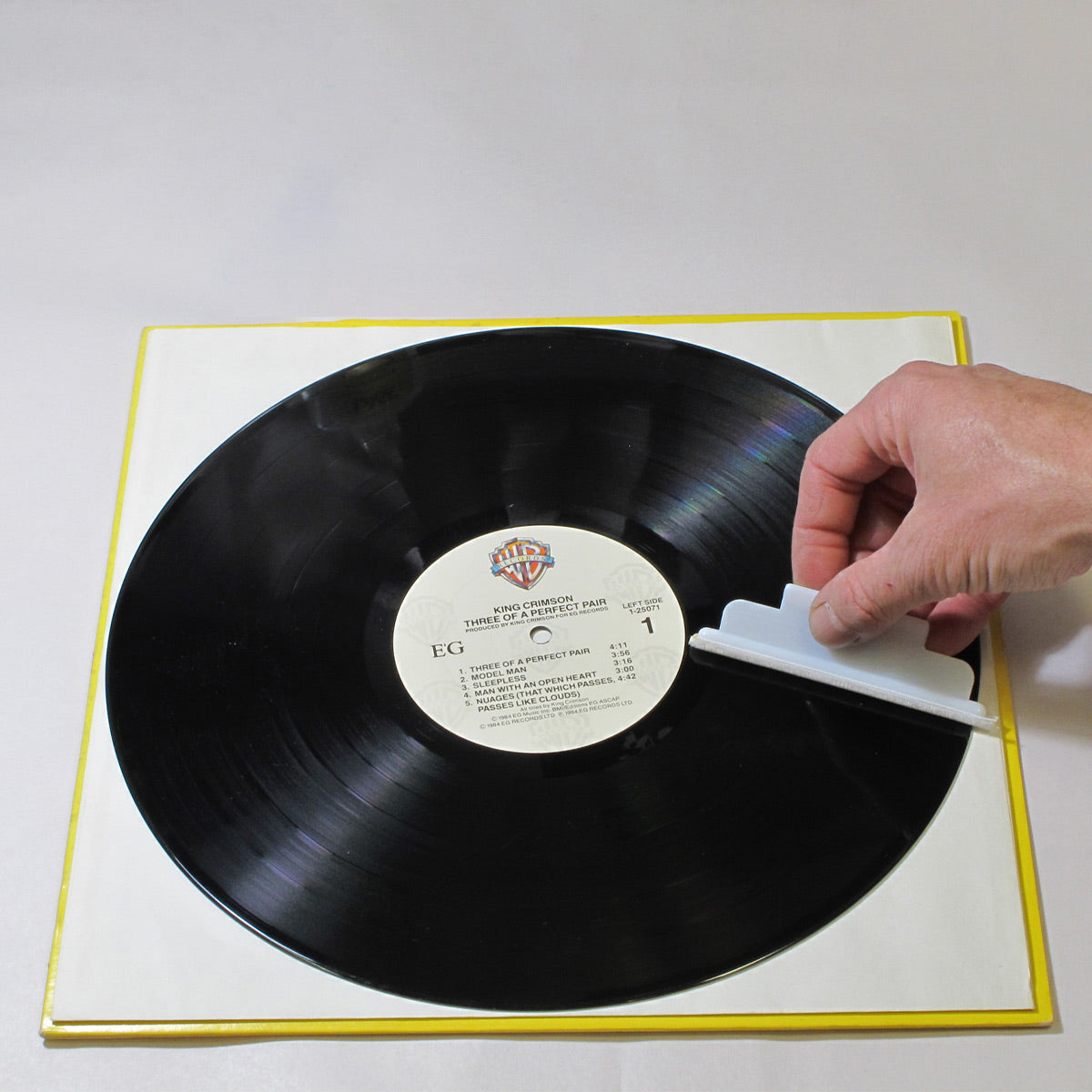 Vinyl cleaning kit with microfiber applicators and record preservative solution