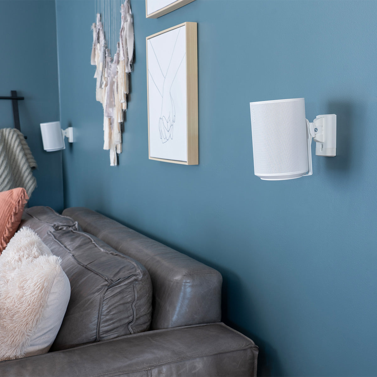 Sanus Adjustable Speaker Wall Mount for Sonos Era 100 - Pair (White)