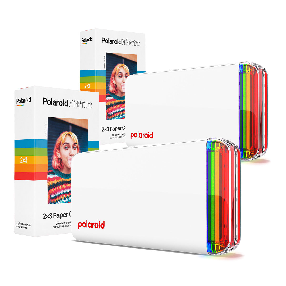 Polaroid Pair of Hi-Print 2x3 Bluetooth Pocket Photo & Sticker