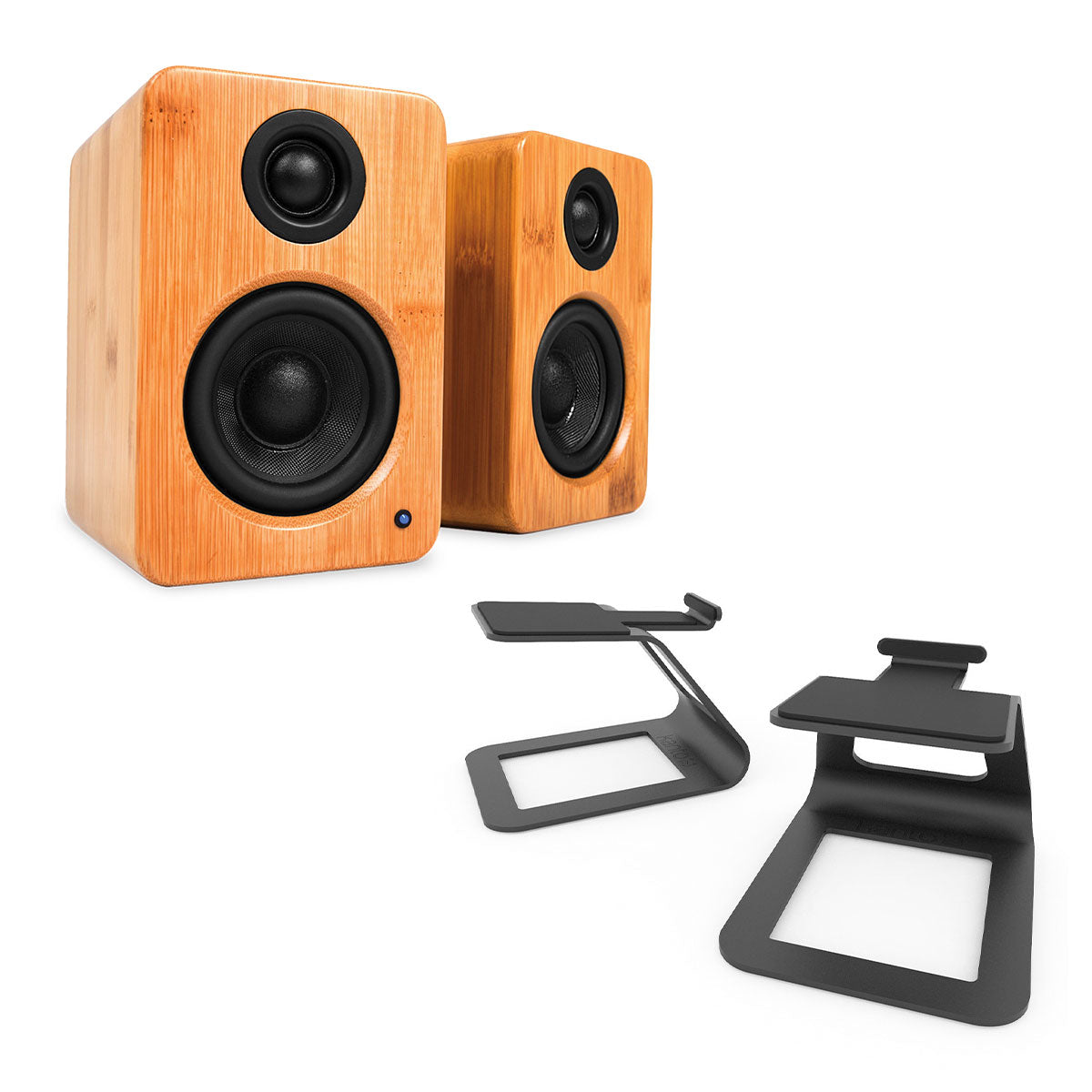 Kanto YU2 Powered Desktop Speakers and SE2 Speaker Stands for Small